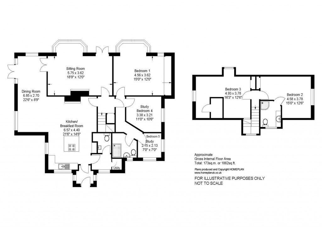 Floorplans For Downton Lane, Downton, Lymington, SO41