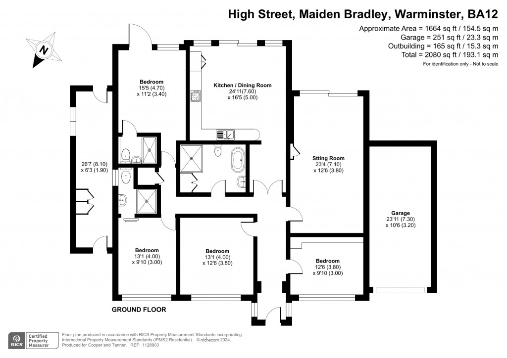 Floorplans For High Street, Maiden Bradley, Wiltshire