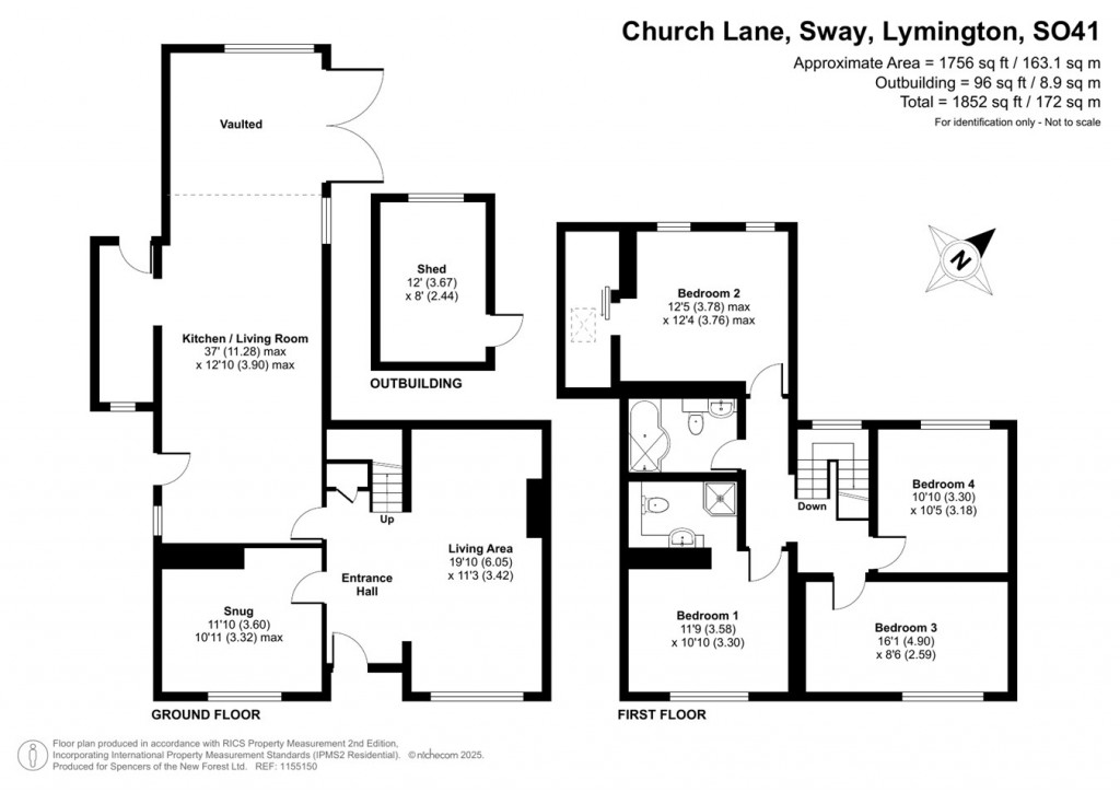 Floorplans For Church Lane, Sway, Lymington, SO41