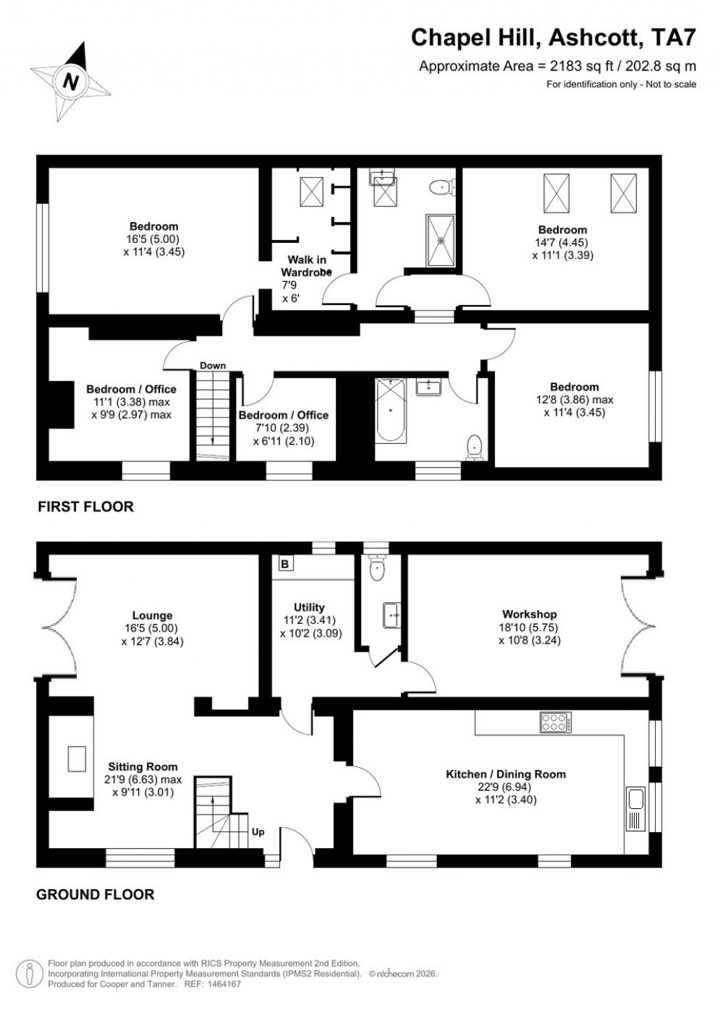 Floorplans For Chapel Hill, Ashcott, Somerset