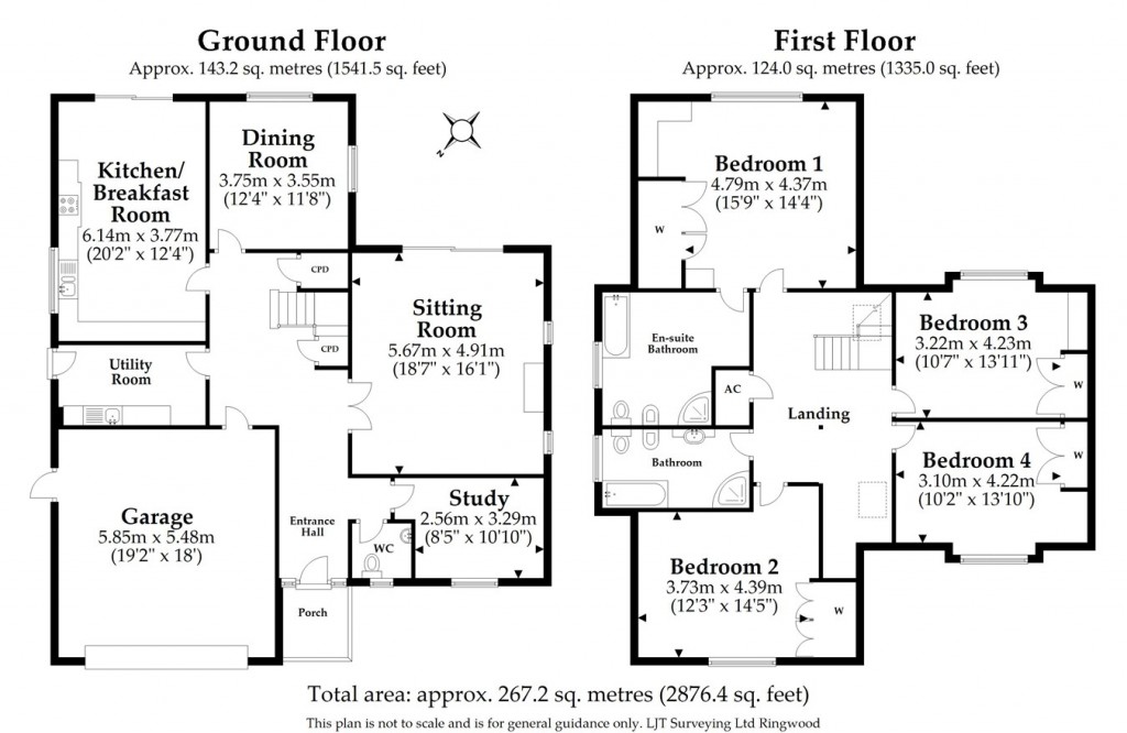 Floorplans For Lions Lane, Ashley Heath, Ringwood, BH24