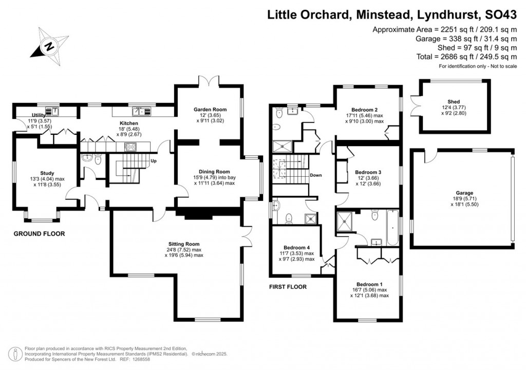 Floorplans For Minstead, Lyndhurst, SO43