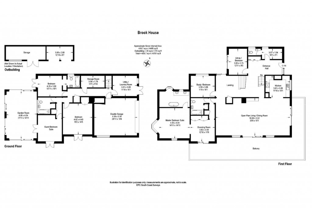 Floorplans For Brook Hill, Norley Wood, Lymington, SO41
