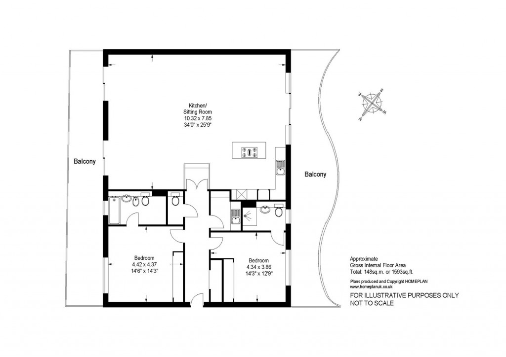 Floorplans For Almansa Way, Lymington, SO41