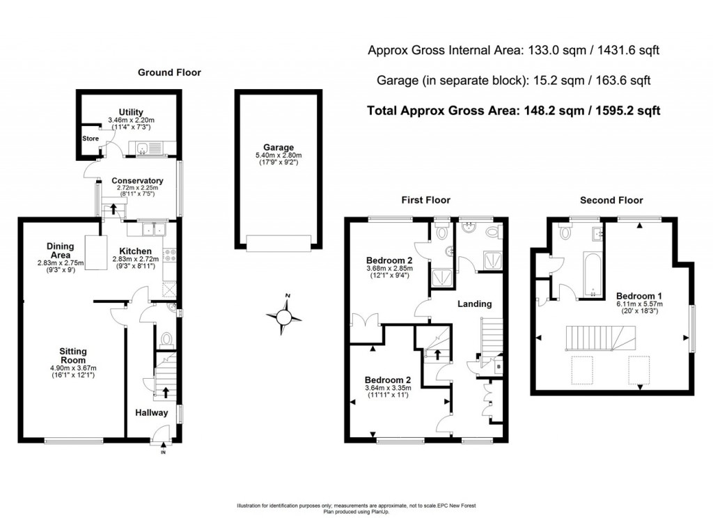 Floorplans For Brunswick Place, Lymington, SO41