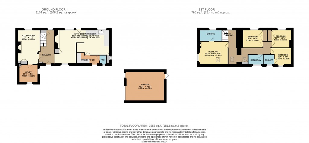 Floorplans For Blackford, Wedmore, Somerset