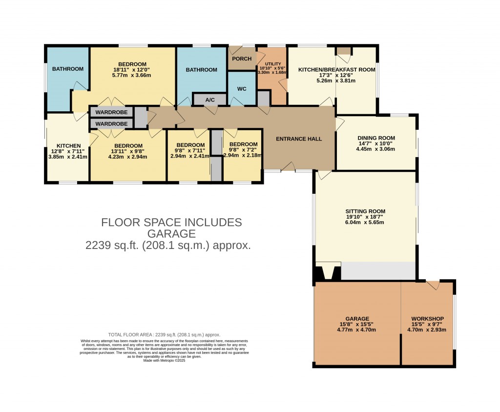 Floorplans For Dandos Lane, Wedmore, Somerset
