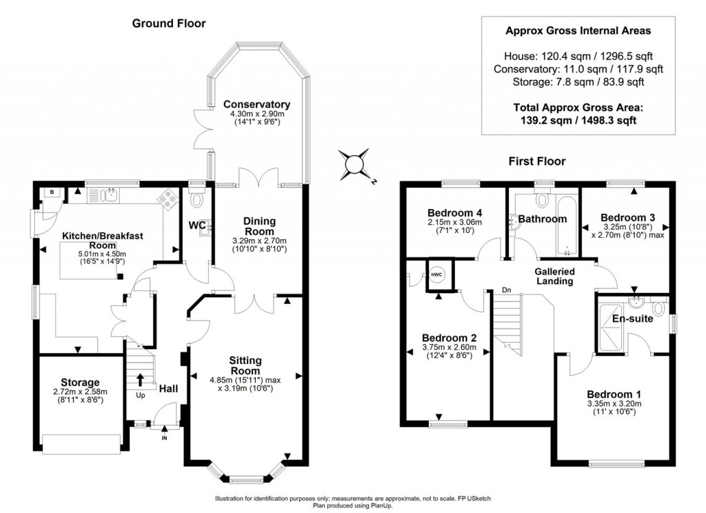 Floorplans For Paddock Gardens, Lymington, SO41
