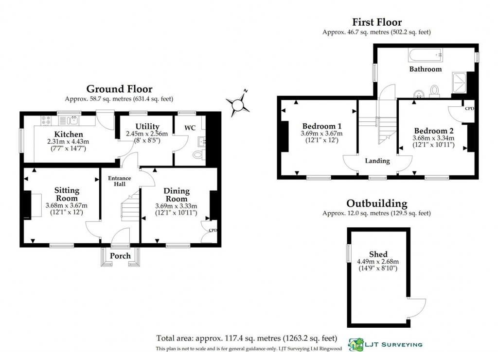 Floorplans For Lyndhurst Road, Burley, Ringwood, BH24