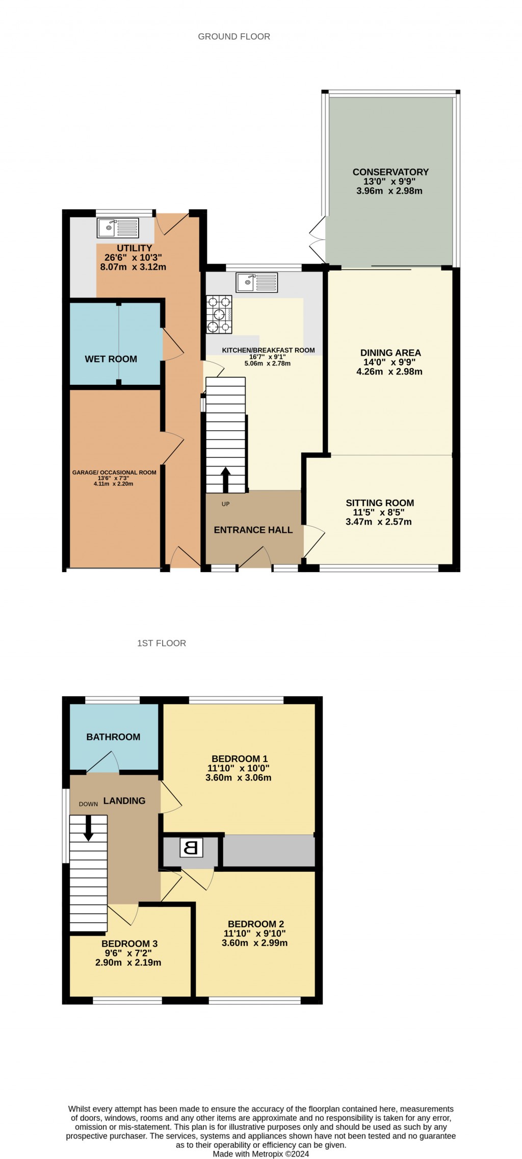 Floorplans For Whitstone Rise, Shepton Mallet, Somerset