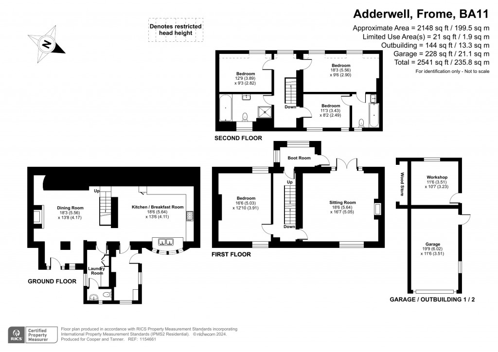 Floorplans For Adderwell, Frome, Somerset