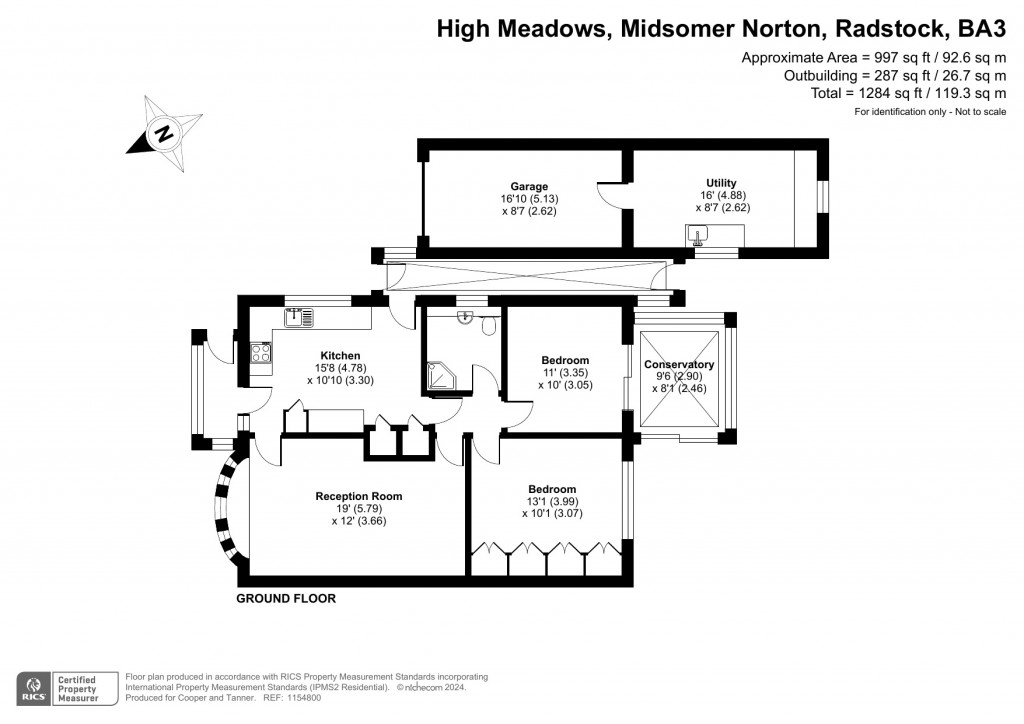 Floorplans For High Meadows, Midsomer Norton, Radstock, Somerset