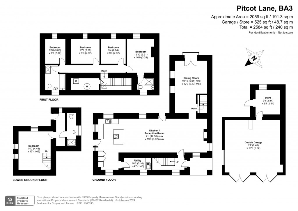 Floorplans For Pitcot Lane, Radstock