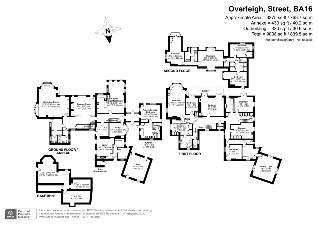 Floorplans For Overleigh, Street, Somerset