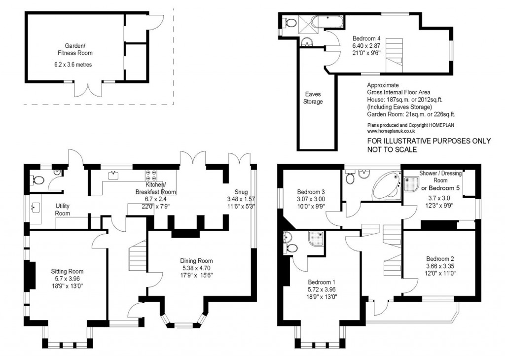 Floorplans For Wood Lane, Milford on Sea, Lymington, SO41