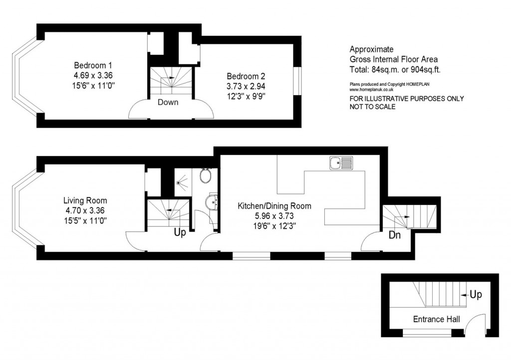 Floorplans For High Street, Lymington, SO41