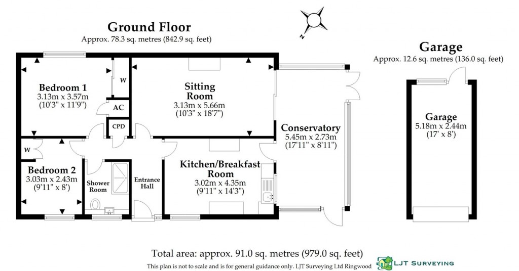 Floorplans For Woodlands Close, Bransgore, Christchurch, BH23