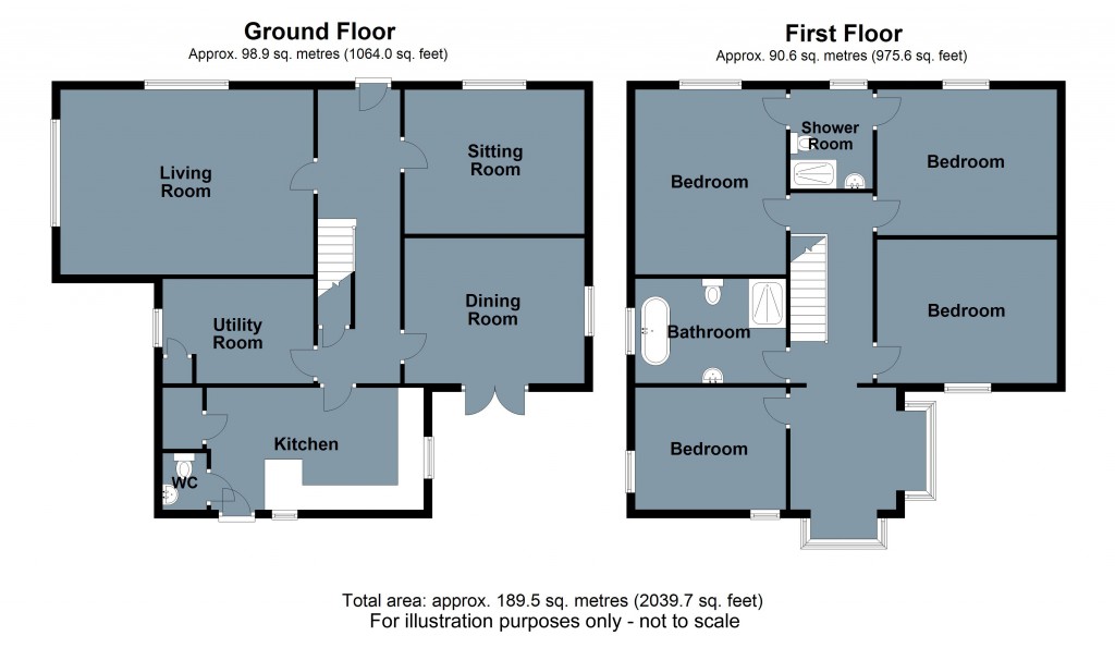 Floorplans For The Green, Catsfield, East Sussex