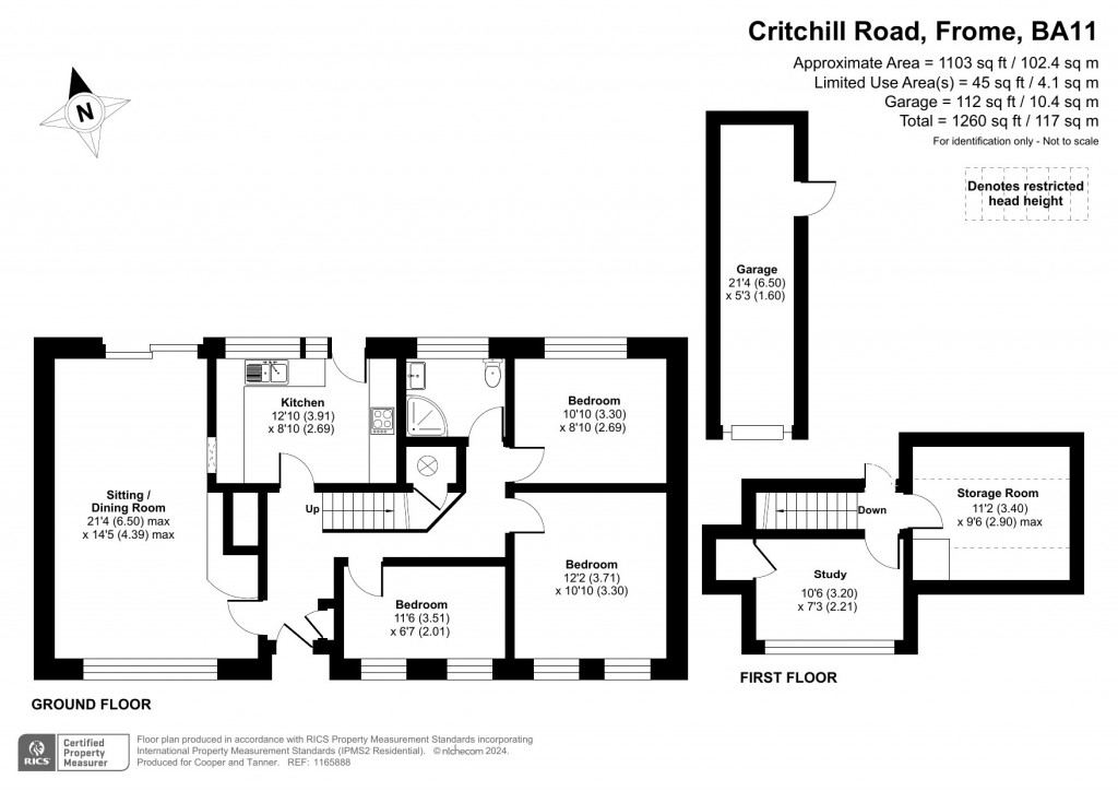 Floorplans For Critchill Road, Frome, Somerset