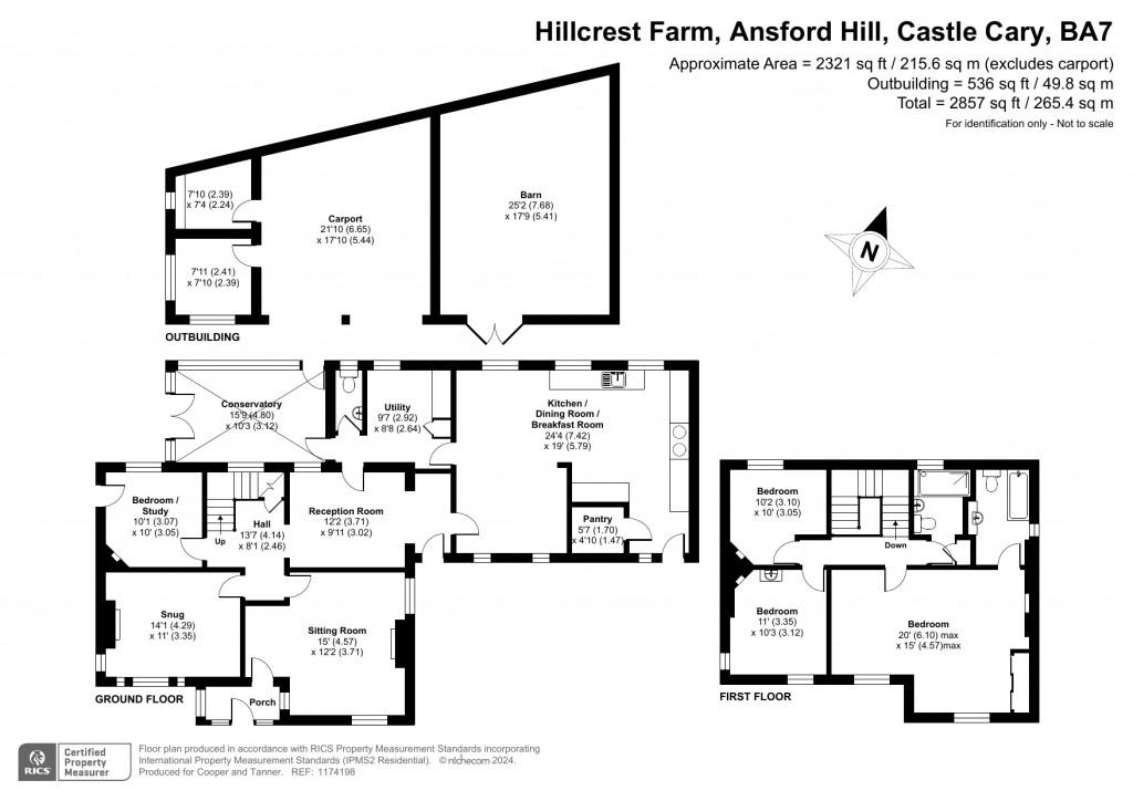 Floorplans For Ansford Hill, Castle Cary, Somerset