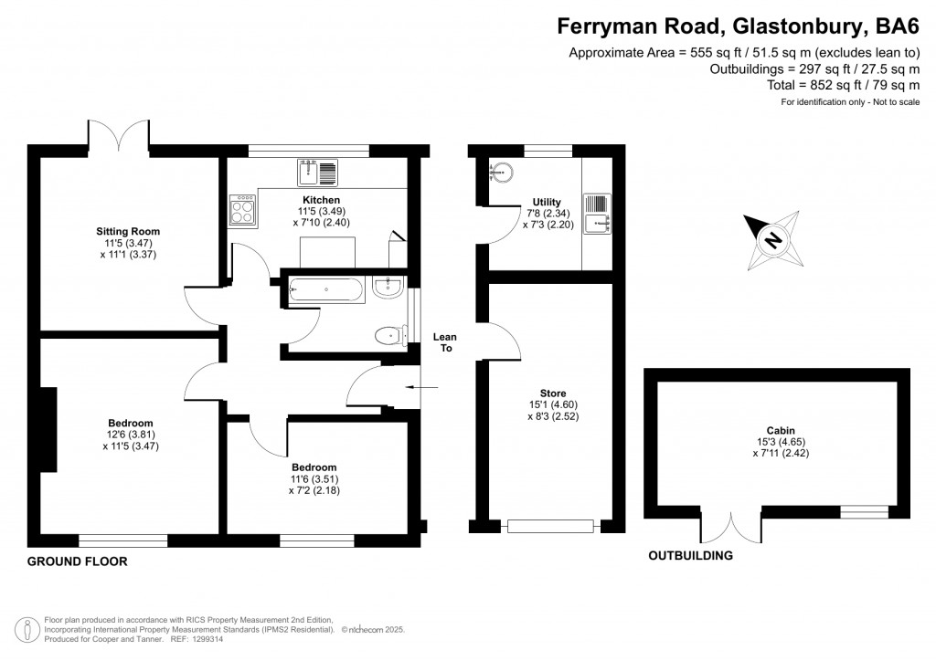 Floorplans For Ferryman Road, Glastonbury, Somerset