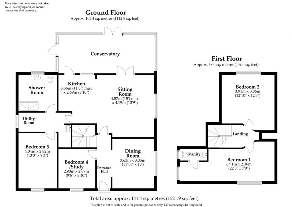 Floorplans For Ringwood Road, Sopley, Christchurch, BH23