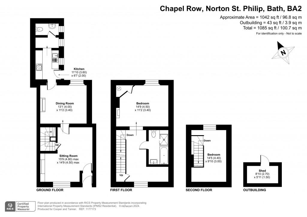 Floorplans For Chapel Row, Norton St Philip, Somerset