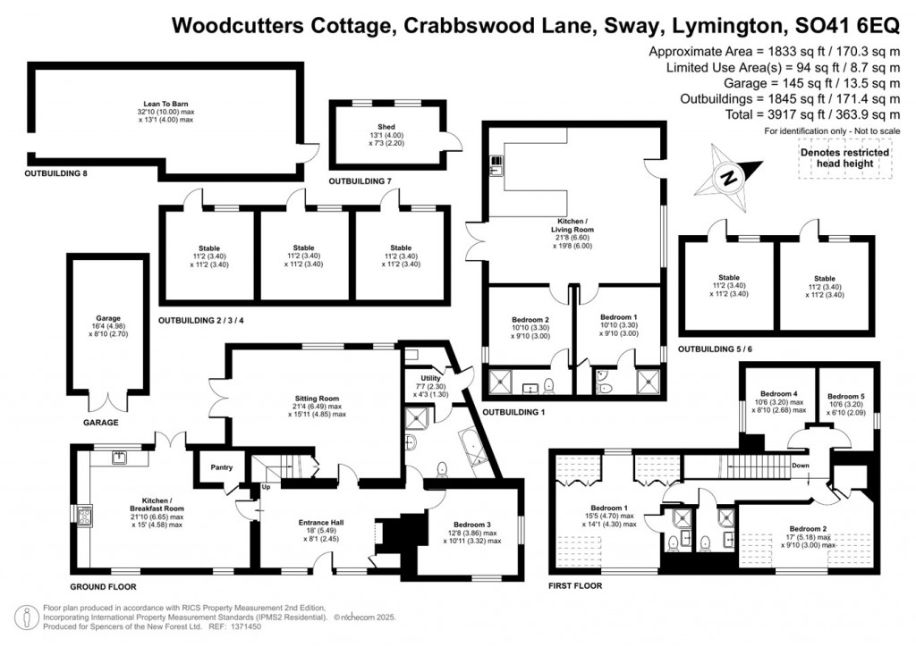 Floorplans For Crabbswood Lane, Sway, Lymington, SO41