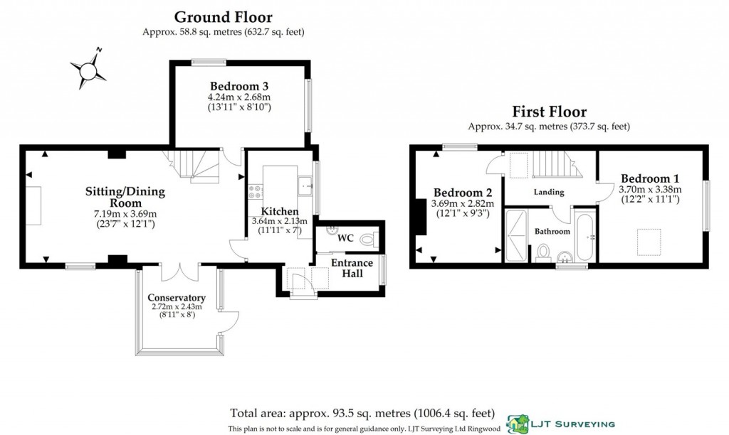 Floorplans For Pound Lane, Burley, Burley, BH24