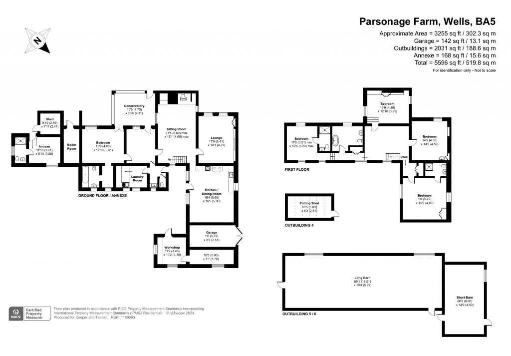 Floorplans For Croscombe, Wells, Somerset