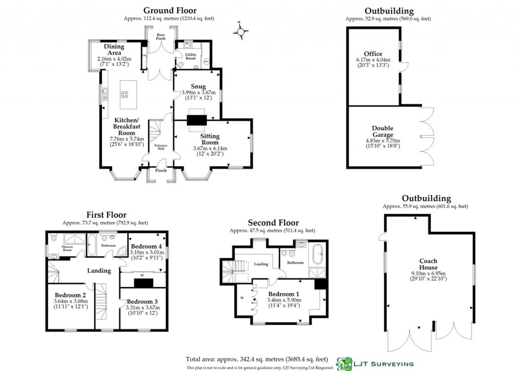 Floorplans For Beechwood Lane, Burley, Ringwood, BH24