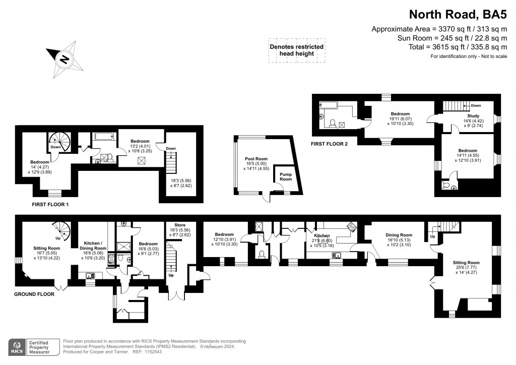 Floorplans For Wookey, Wells, Somerset
