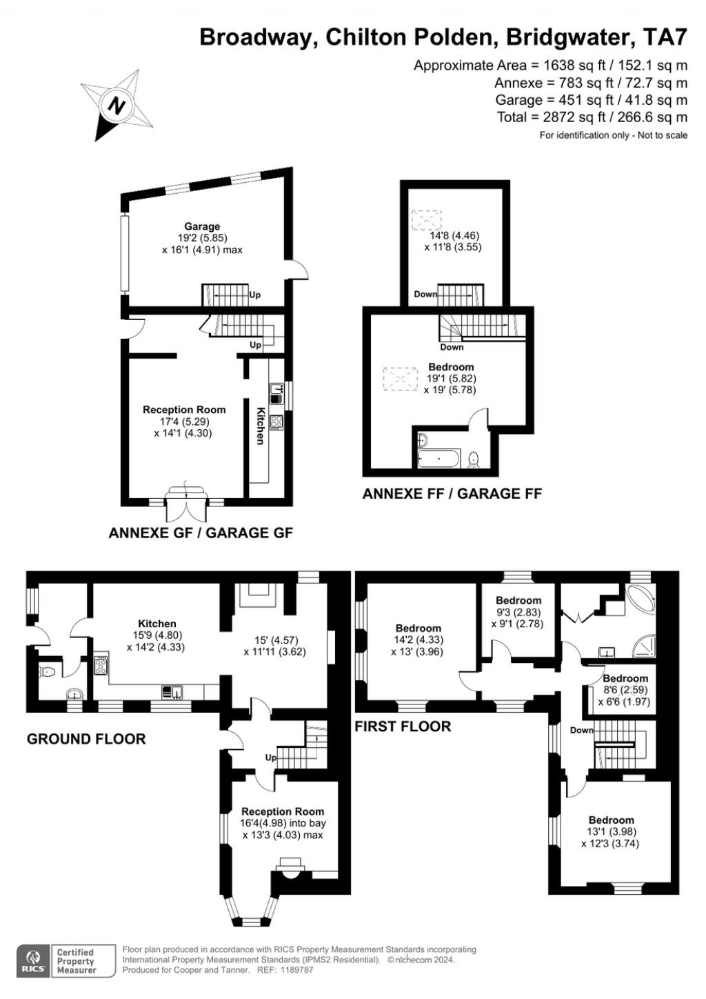 Floorplans For Broadway, Chilton Polden, Somerset