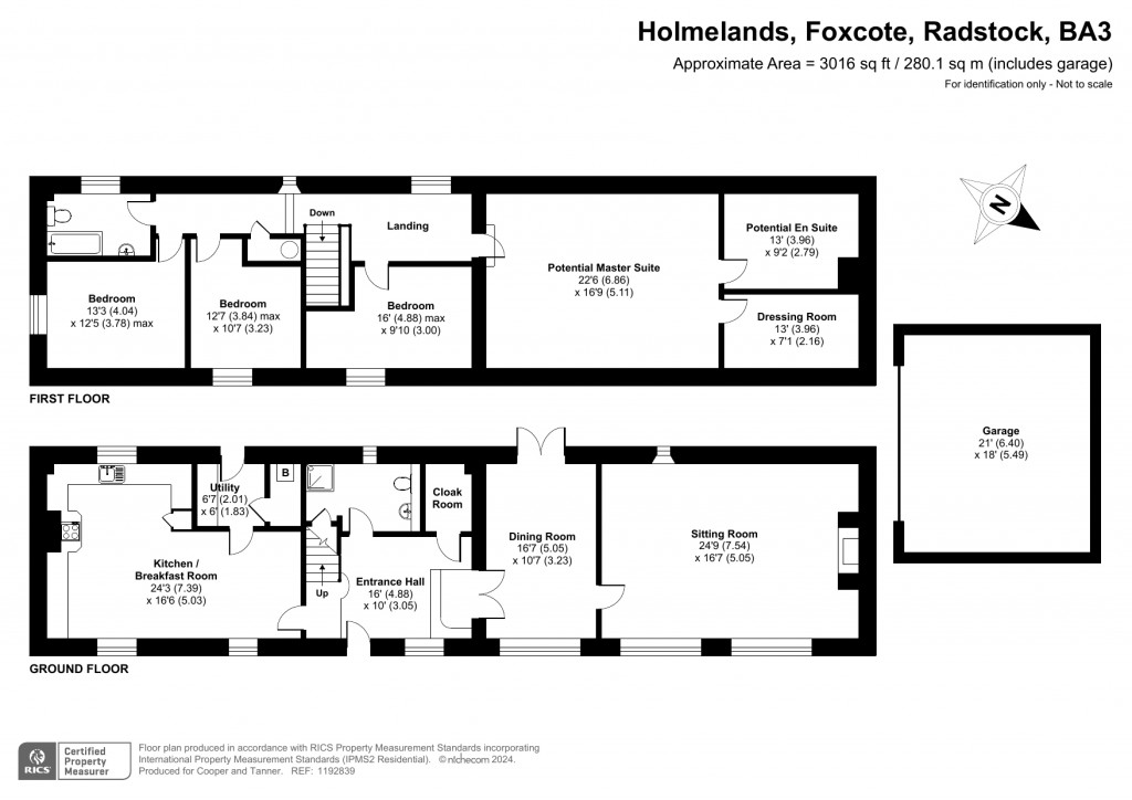 Floorplans For Foxcote, Between Frome & Bath, Somerset