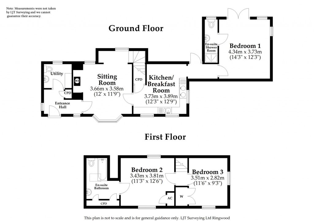 Floorplans For Brook Lane, Woodgreen, Fordingbridge, SP6