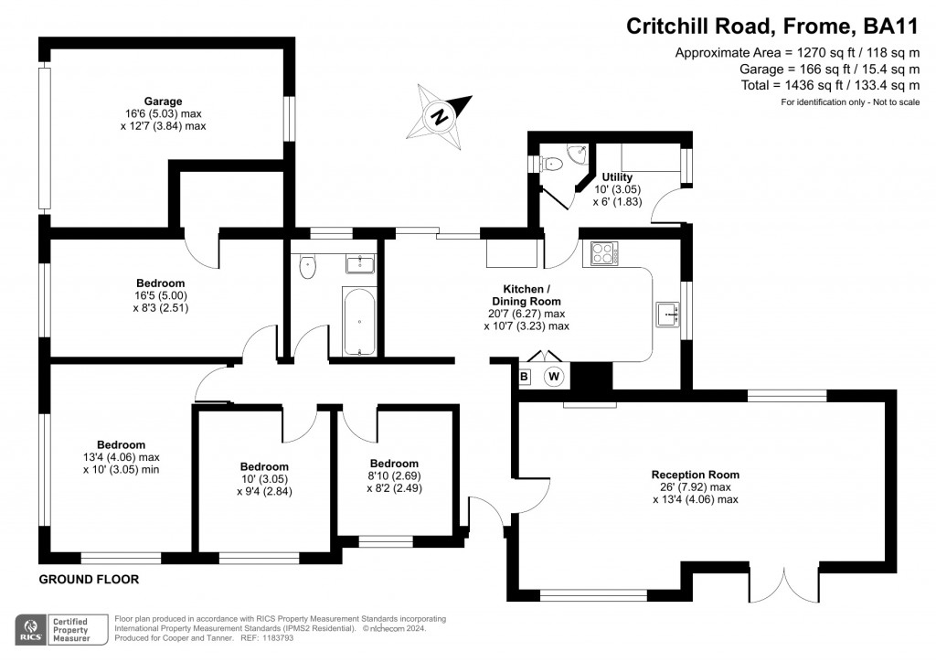 Floorplans For Critchill Road, Frome, Somerset