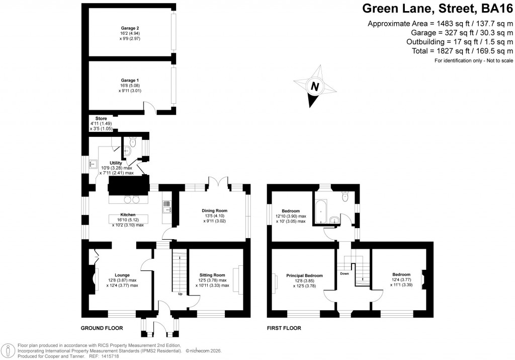 Floorplans For Green Lane, Street, Somerset