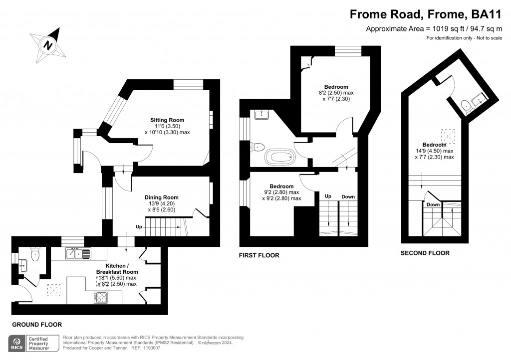 Floorplans For Beckington, Somerset
