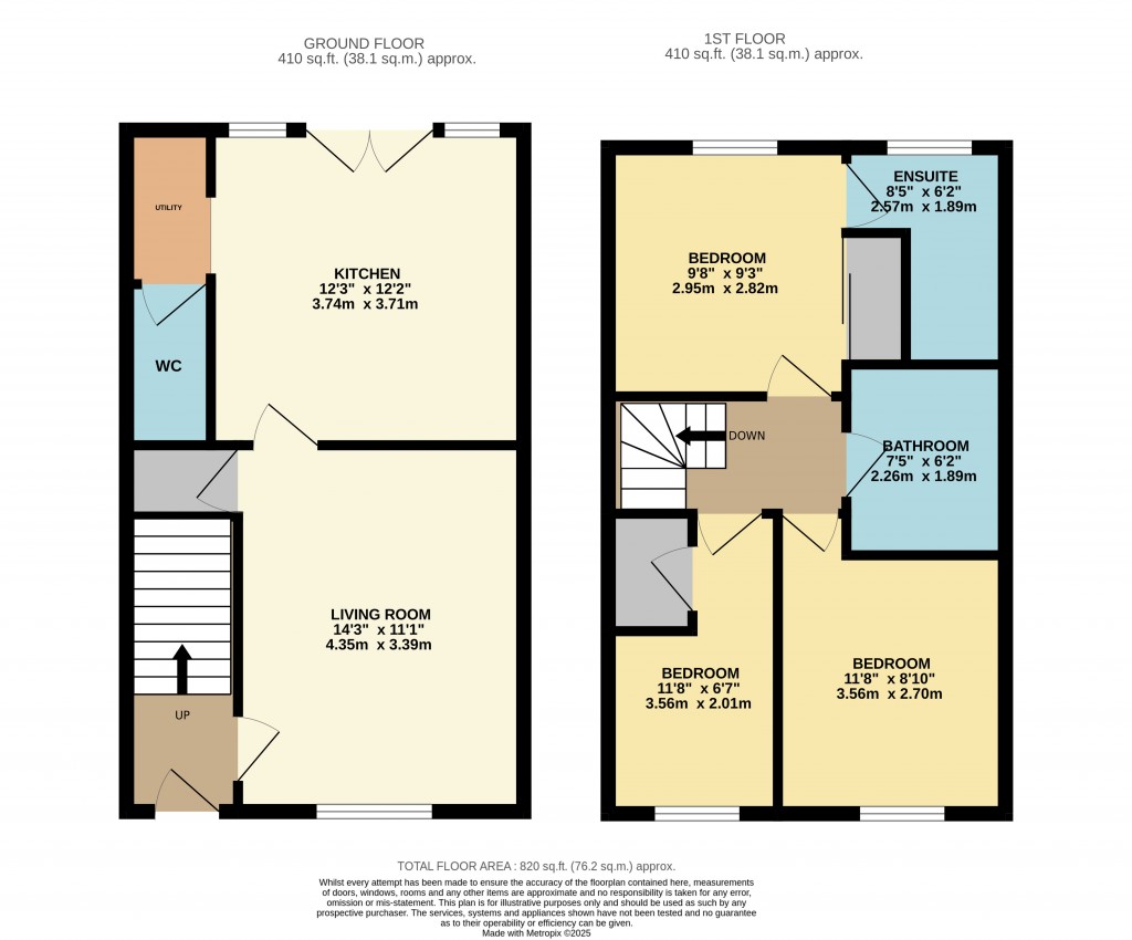Floorplans For Littlewood Way, Cheddar, Somerset