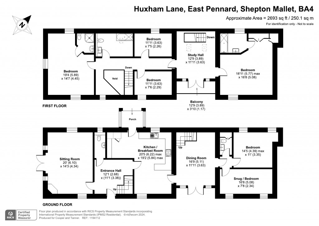 Floorplans For East Pennard, Nr East Pennard, Somerset