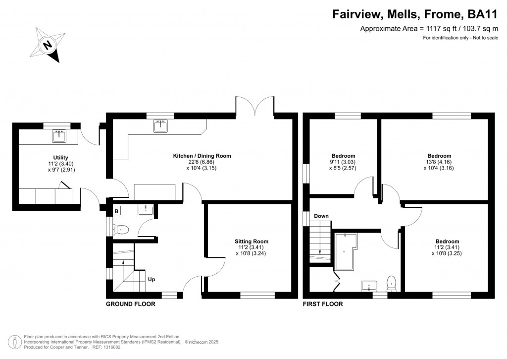 Floorplans For Mells, Somerset