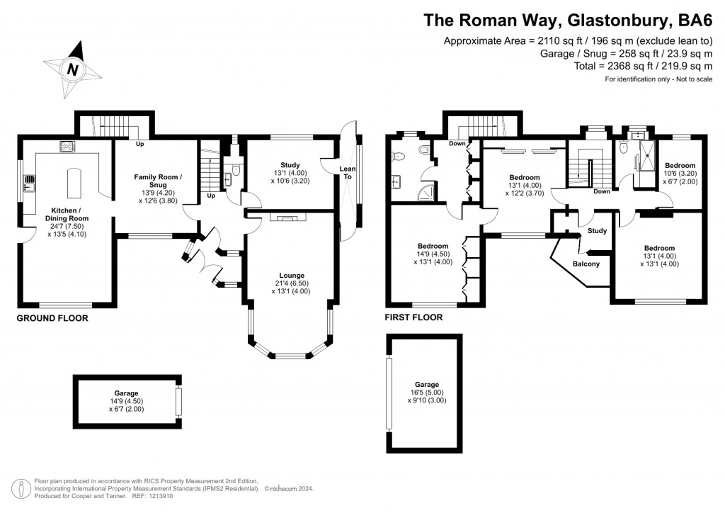 Floorplans For Glastonbury, Somerset