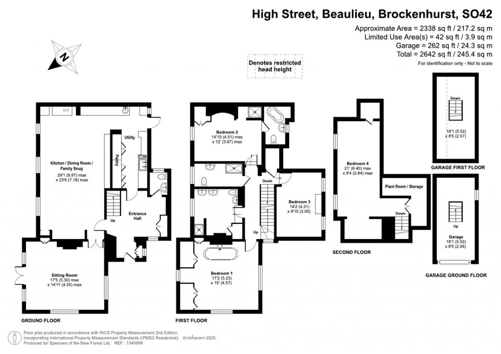 Floorplans For High Street, Beaulieu, Brockenhurst, SO42