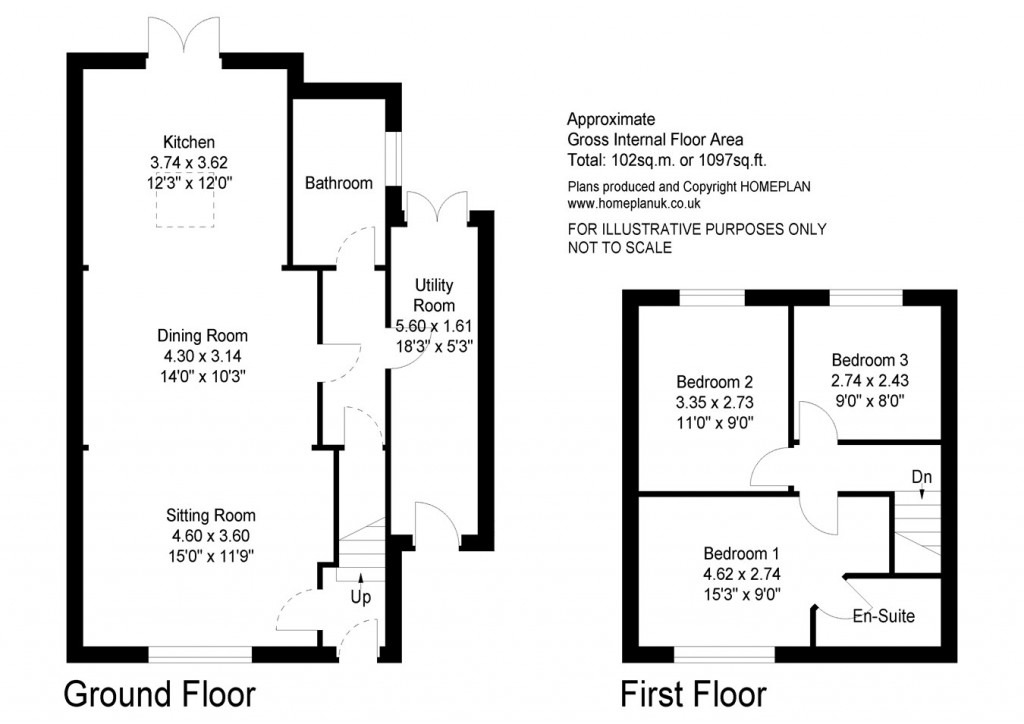 Floorplans For Lower Buckland Road, Lymington, SO41