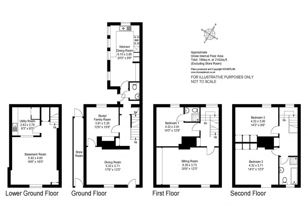 Floorplans For Nelson Place, Lymington, SO41