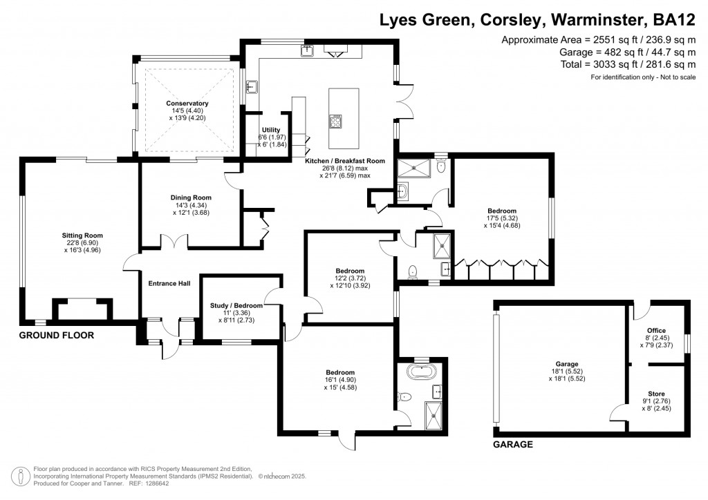Floorplans For Lyes Green, Corsley, Wiltshire