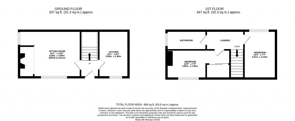 Floorplans For Meare, Somerset