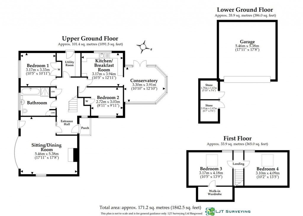Floorplans For Coach Hill Lane, Burley, Ringwood, BH24