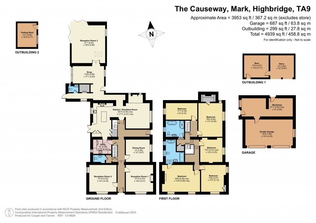 Floorplans For The Causeway, Mark, Somerset