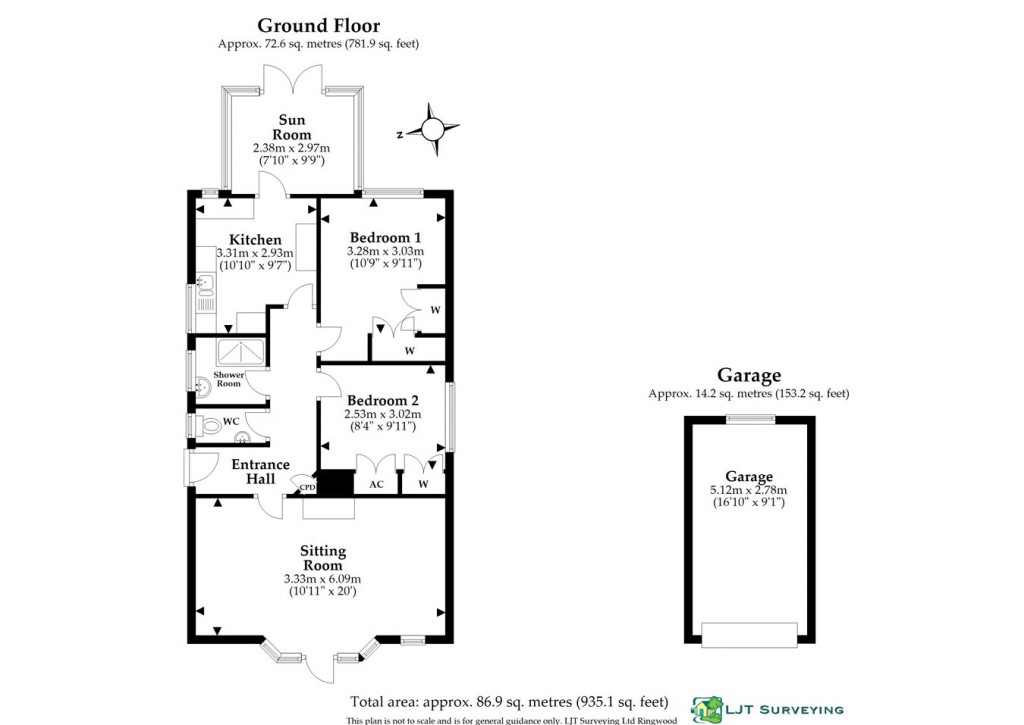 Floorplans For Copse Road, Burley, BH24